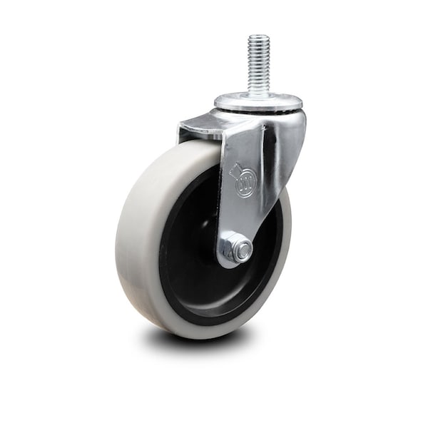 4 Inch Thermoplastic Rubber Wheel 12mm Threaded Stem Caster